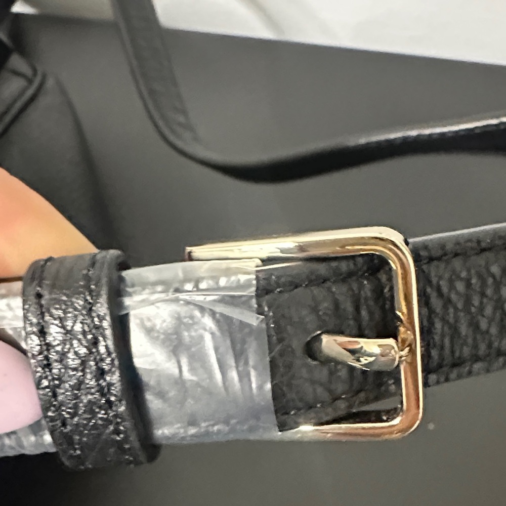 Kate Spade Black Pebbled Backpack NWOT.Fits IPad Plastic on Hardware 💯 Authentic - Picture 13 of 16